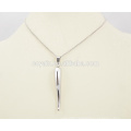 Charm 316L Stainless Steel Silver Chili Pendant Necklace